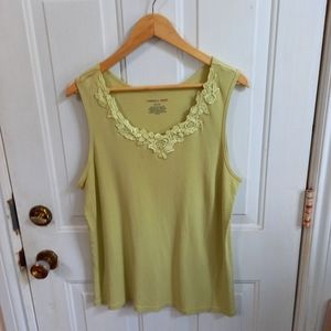 Carroll Reed sleeveless top with lace
